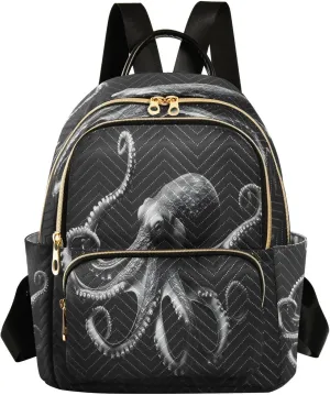 ALAZA Octopus Mini Backpack Purse for Women Travel Bag Lightweight Shoulder Bag Fashion Daypack37