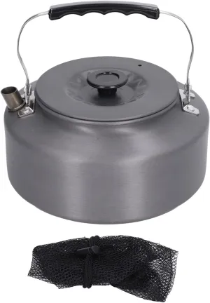 Aluminum Outdoor Coffee Pot with Portable Handle Teapot and Coffee Kettle for Camping, Picnic, and Outdoor Adventures Includes AntiSlip Bottom and Detachable Handle