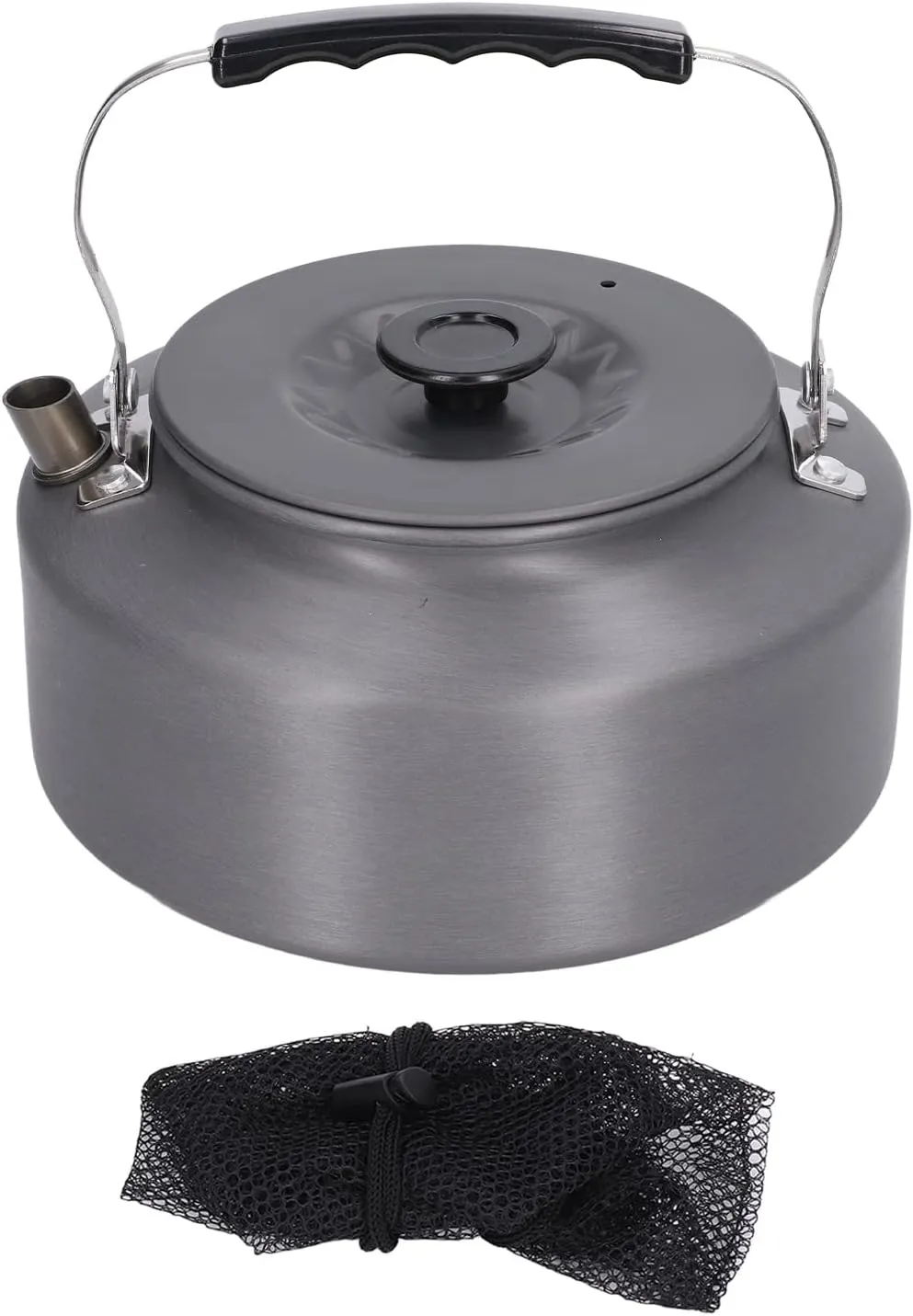 Aluminum Outdoor Coffee Pot with Portable Handle Teapot and Coffee Kettle for Camping, Picnic, and Outdoor Adventures Includes AntiSlip Bottom and Detachable Handle