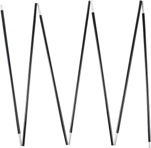 Aluminum Tent Poles Replacement, Black Pre-Assembled Tent Pole, 7001 T6 Heated Camping Tent Rod