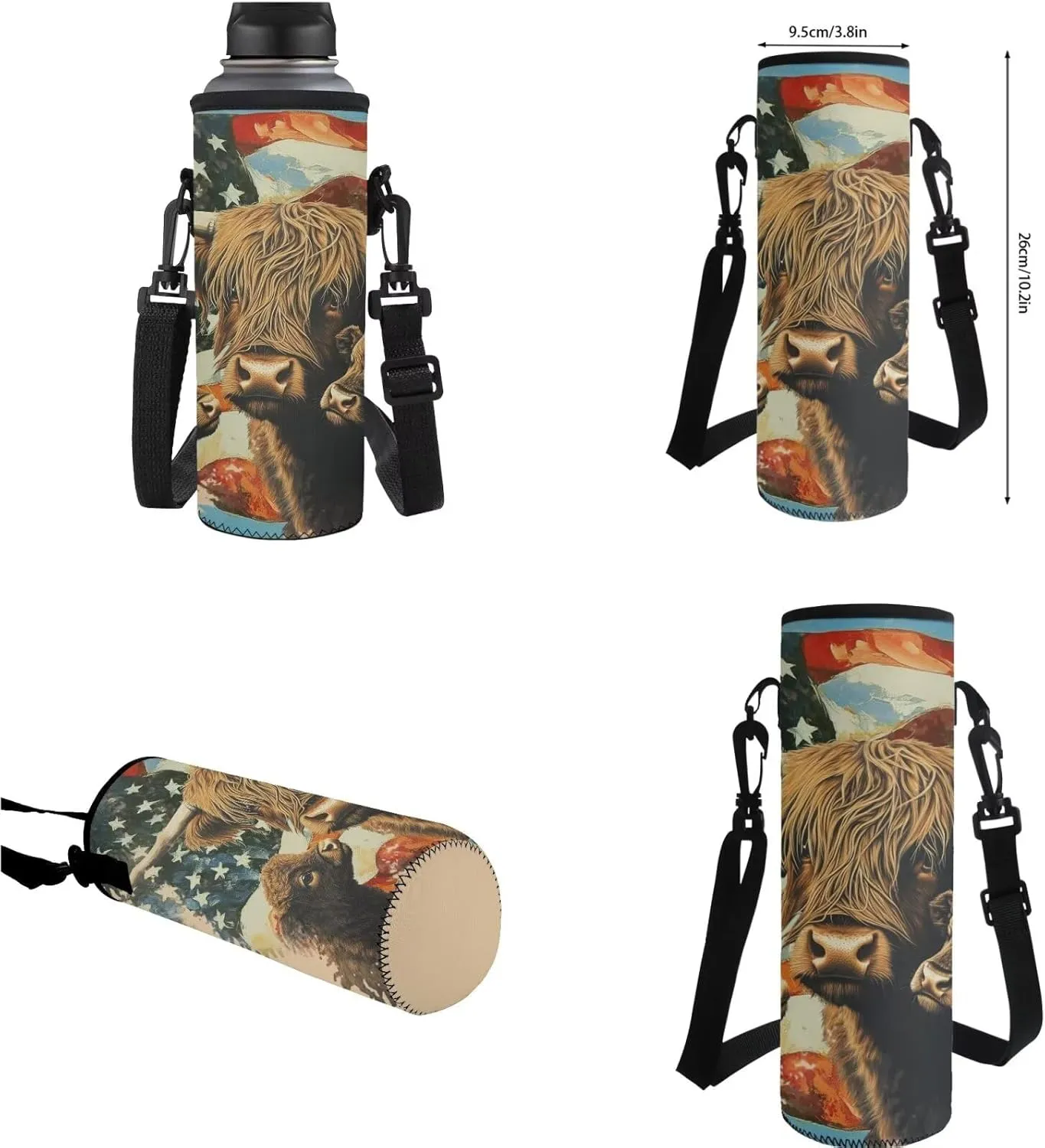 American Cow Cute Corgi Boys Backpack 7Th with Lunch Box Elementary School Backpack for Boys Boys with Lunch Bag Water Bottle Sleeves Pencil Case Independence Day