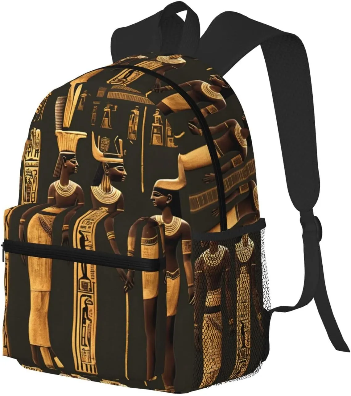 Ancient Egyptian Hieroglyph Print Backpack For Men And Women Lightweight Backpack Casual Daypack For Workplace Travel