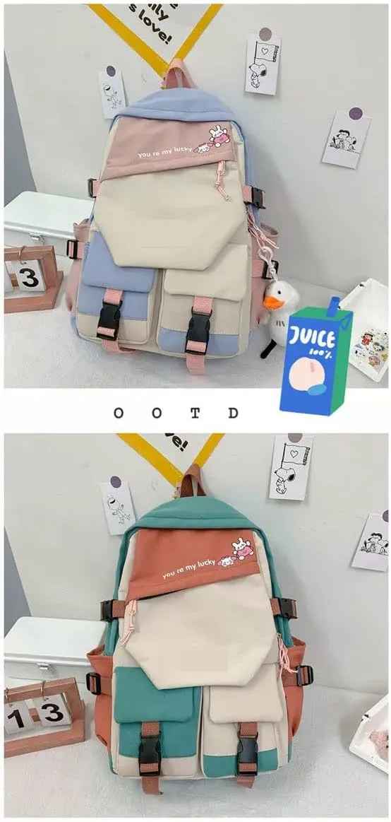 Anime My Dress Up Darling Marin Kitagawa dokidoki Backpack Cosplay Kawaii Backpack With Pendant Duck (6)