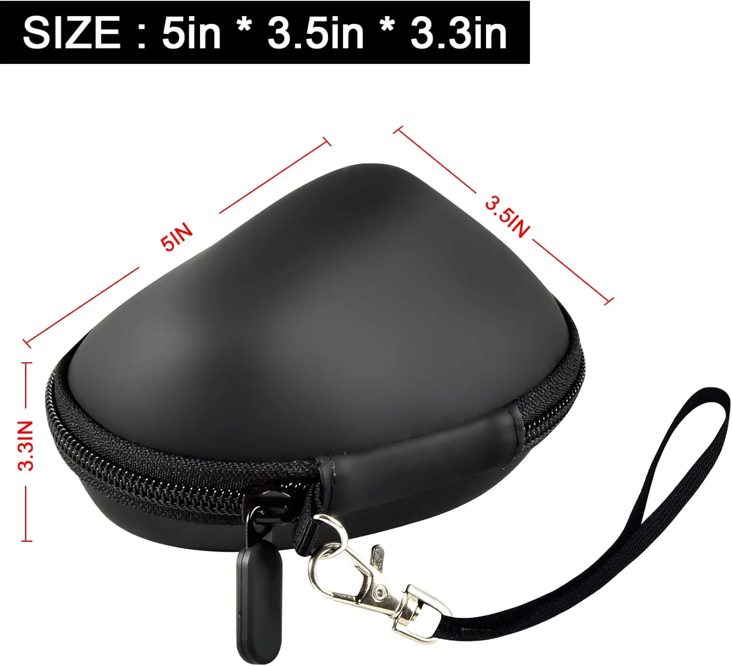 ANKHOH Case for Logitech Lift Vertical Ergonomic Mouse, Travel Carrying Holder Storage Box for Logi Wireless Bluetooth Cordless Upright Mouse, Black-Bag Only (Black)