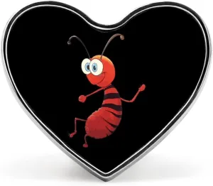 Ant Heart Badge Personalized Button Brooch Lapel Pins Fashion Clothing Bag Hat Accessories for Women Men