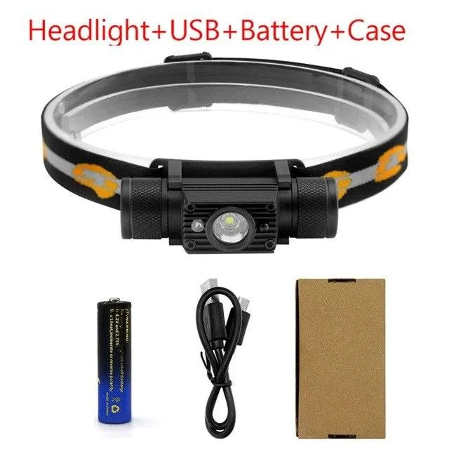 ANYIGE IR sensor Headlamp XM-L2 LED XML T6 Headlight Dimming USB Charging Head Torch Camping Fishing Flash Light 18650 Battery