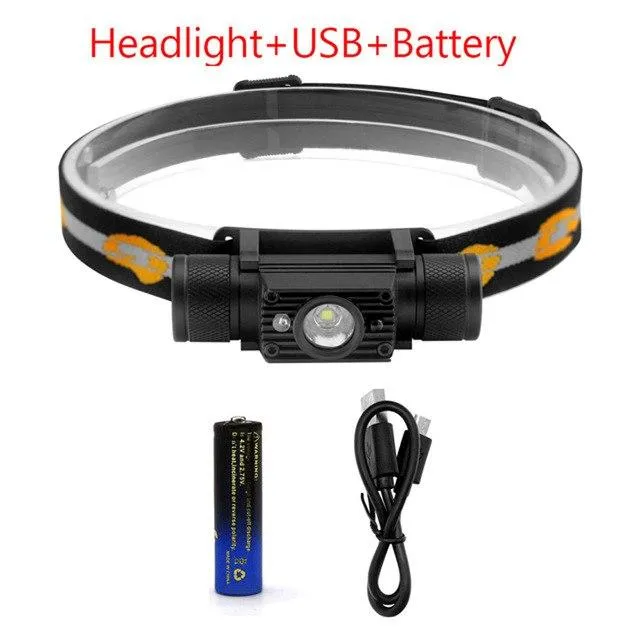 ANYIGE IR sensor Headlamp XM-L2 LED XML T6 Headlight Dimming USB Charging Head Torch Camping Fishing Flash Light 18650 Battery