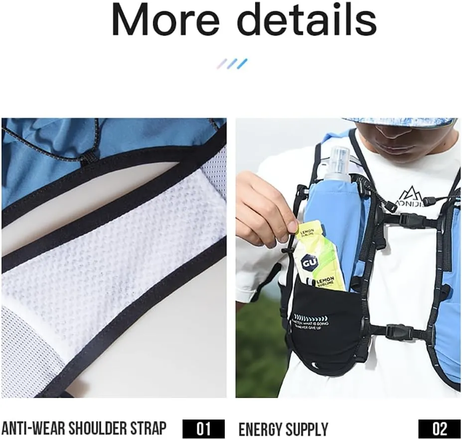 AONIJIE Cross Country Running Backpack Cycling Water Bag Bag Breathable Comfortable Marathon Road Running Trail Running Backpacks for Travel, Hiking, Cycling, Camping
