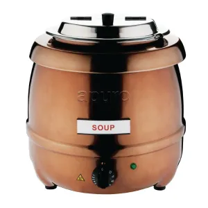 Apuro CP851-A Copper Finish Soup Kettle - 10L