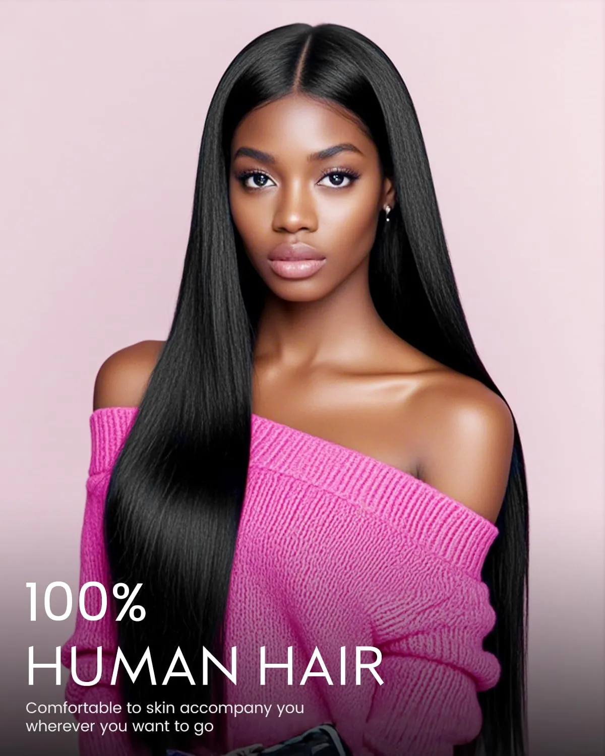 Arabella 6X6 Glueless Wigs Human Hair Pre Plucked Pre Cut 12A Real Pre Plucked Bleached Tiny Knots   210% Density Salon-Quality Ready to Go Glueless Straight Closure Wigs Human Hair 20INCH