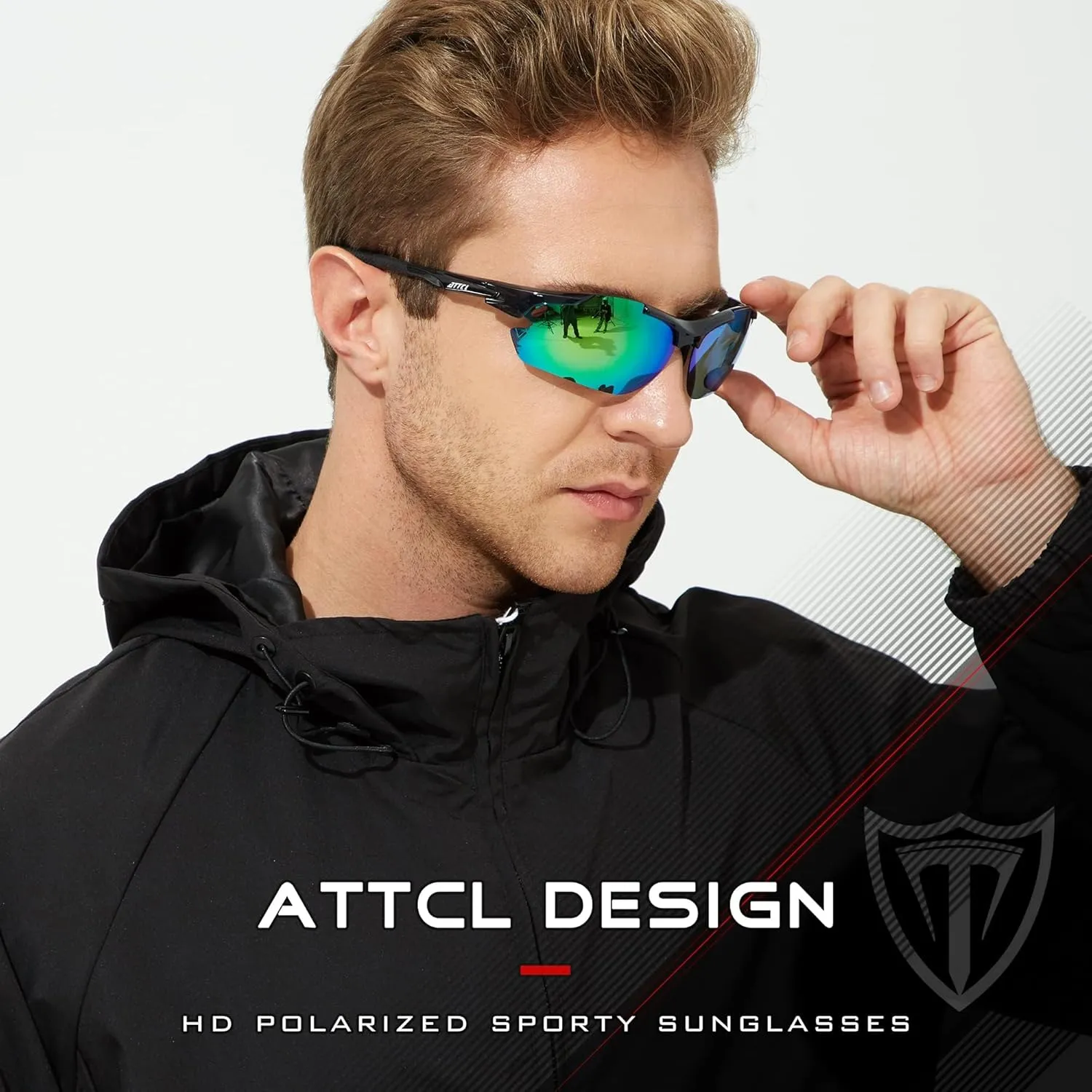 ATTCL Urltra-Light Polarized Sunglasses Men Women, Upgraded Sports glasses for Cycling Driving Fishing running UV Protection