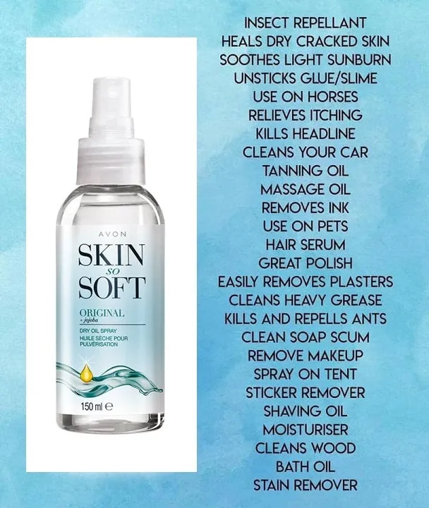 Avon Skin So Soft Original Dry Oil Spray - 250ml/150ml/100ml