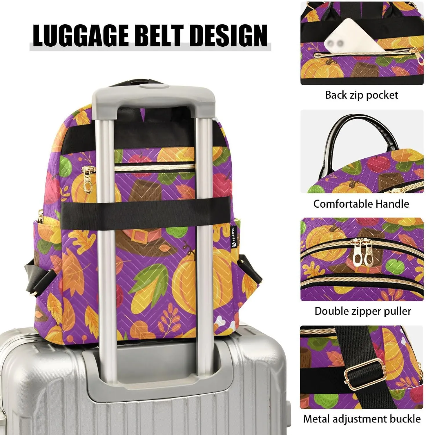 Backpack for Women Shoulder Bag Lightweight Mini Backpack Casual Daypack Back Pack for Travel Work Autumn (Small Pattren 10)