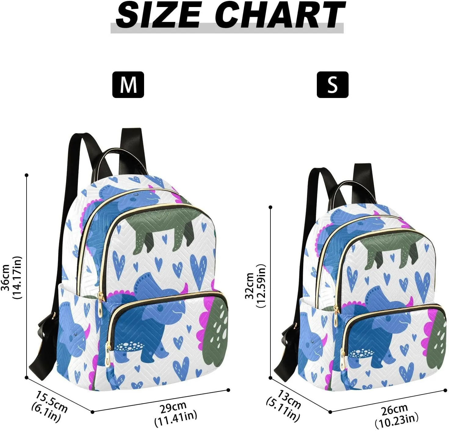 Backpack for Women Shoulder Bag Lightweight Mini Backpack Casual Daypack Back Pack for Travel Work Dinosaur (Medium Pattren 6)