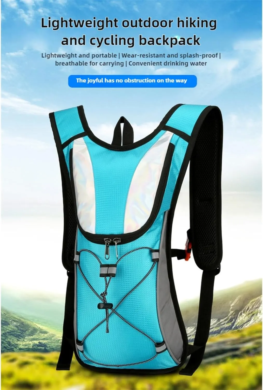 Backpacking Packs, Lightweight Waterproof Hiking Backpack for Men & Women - Cycling, Trekking, and Outdoor Activities (Orange)