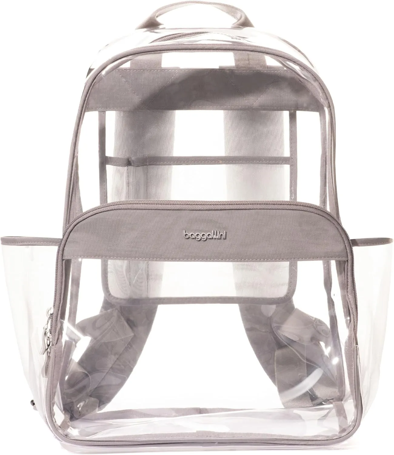 Baggallini Clear Backpack - Lightweight Large 11.5x 15.5x 6 Inch Clear Bag
