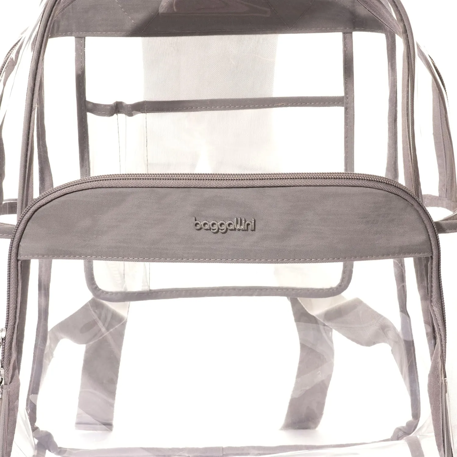 Baggallini Clear Backpack - Lightweight Large 11.5x 15.5x 6 Inch Clear Bag