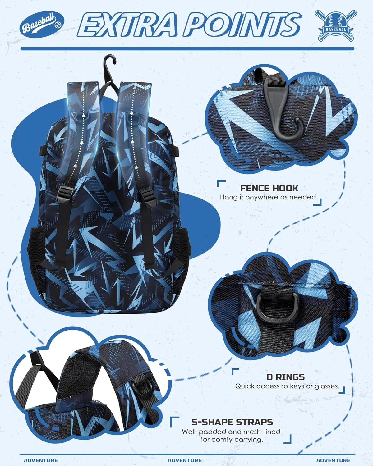 Baseball Softball Bag for Kids Boys Girls Ages 6-8 8-12 12-14 Large Youth Bat Bag Backpack with Ventilated Shoe Compartment Baseball Softball Tball Stuff Supplies