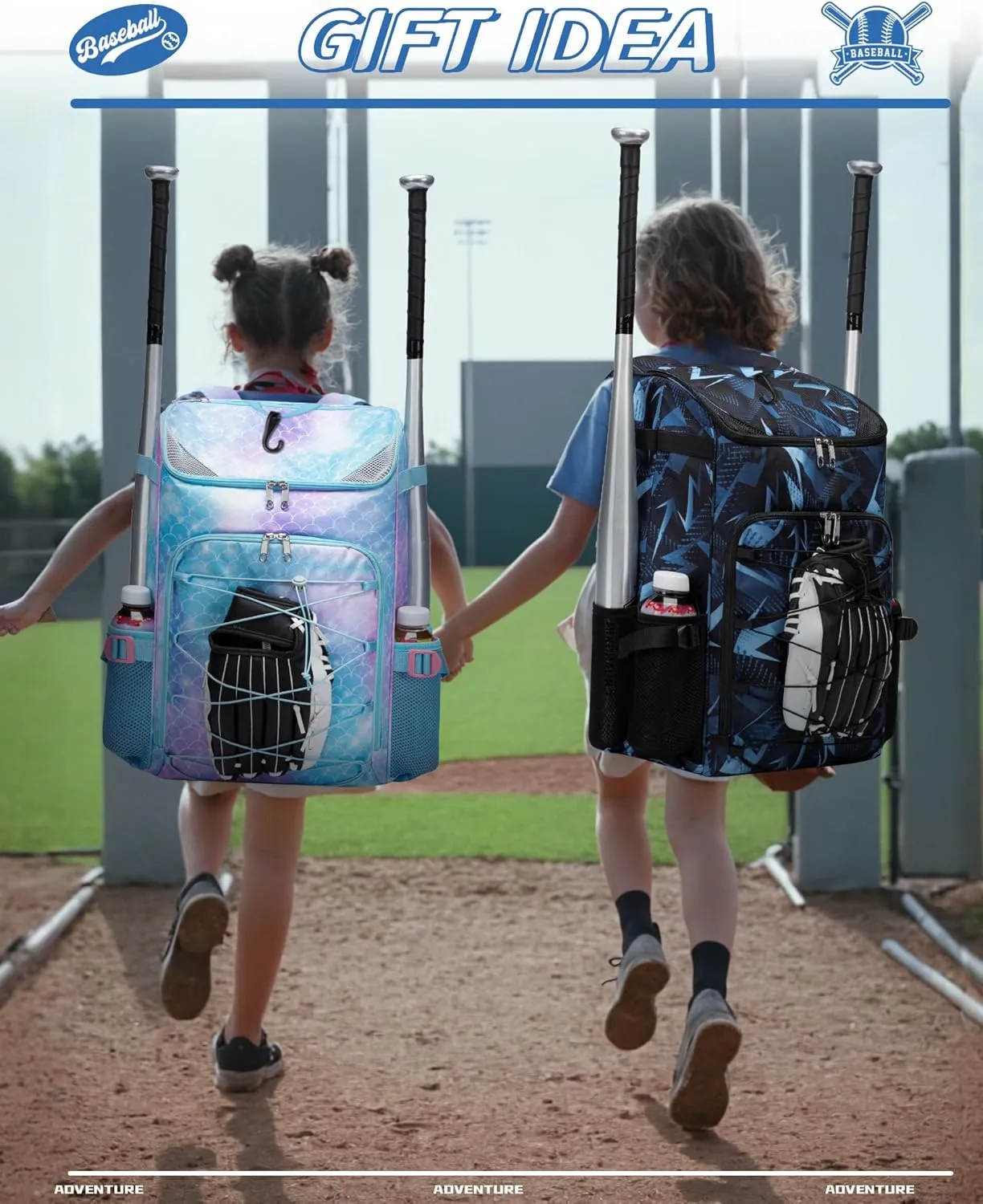 Baseball Softball Bag for Kids Boys Girls Ages 6-8 8-12 12-14 Large Youth Bat Bag Backpack with Ventilated Shoe Compartment Baseball Softball Tball Stuff Supplies