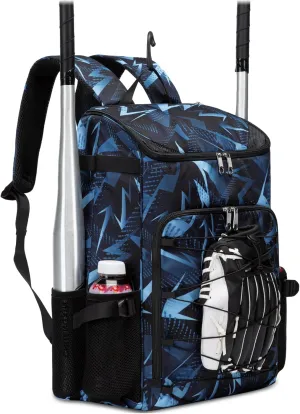 Baseball Softball Bag for Kids Boys Girls Ages 6-8 8-12 12-14 Large Youth Bat Bag Backpack with Ventilated Shoe Compartment Baseball Softball Tball Stuff Supplies