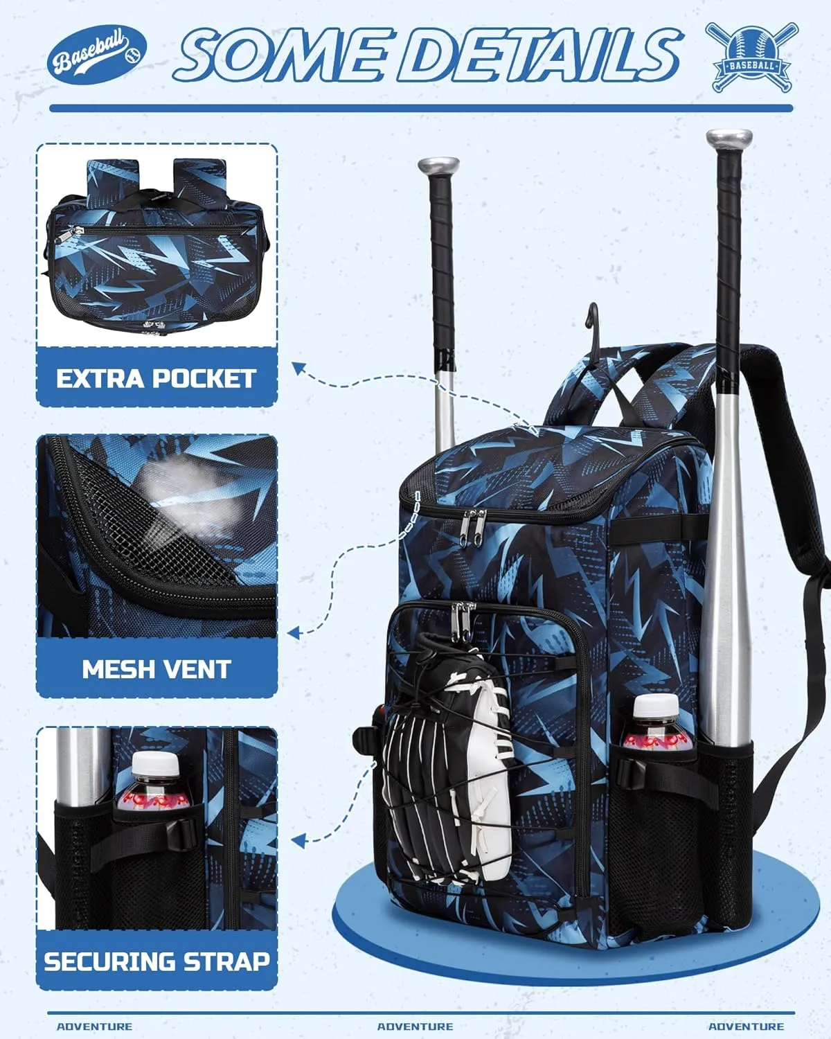 Baseball Softball Bag for Kids Boys Girls Ages 6-8 8-12 12-14 Large Youth Bat Bag Backpack with Ventilated Shoe Compartment Baseball Softball Tball Stuff Supplies