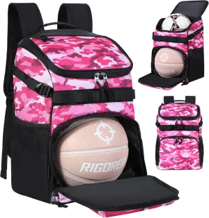 Basketball Backpack Fit Soccer Volleyball Multifunctional Sports Backpack Training Equipment Bag for Team School