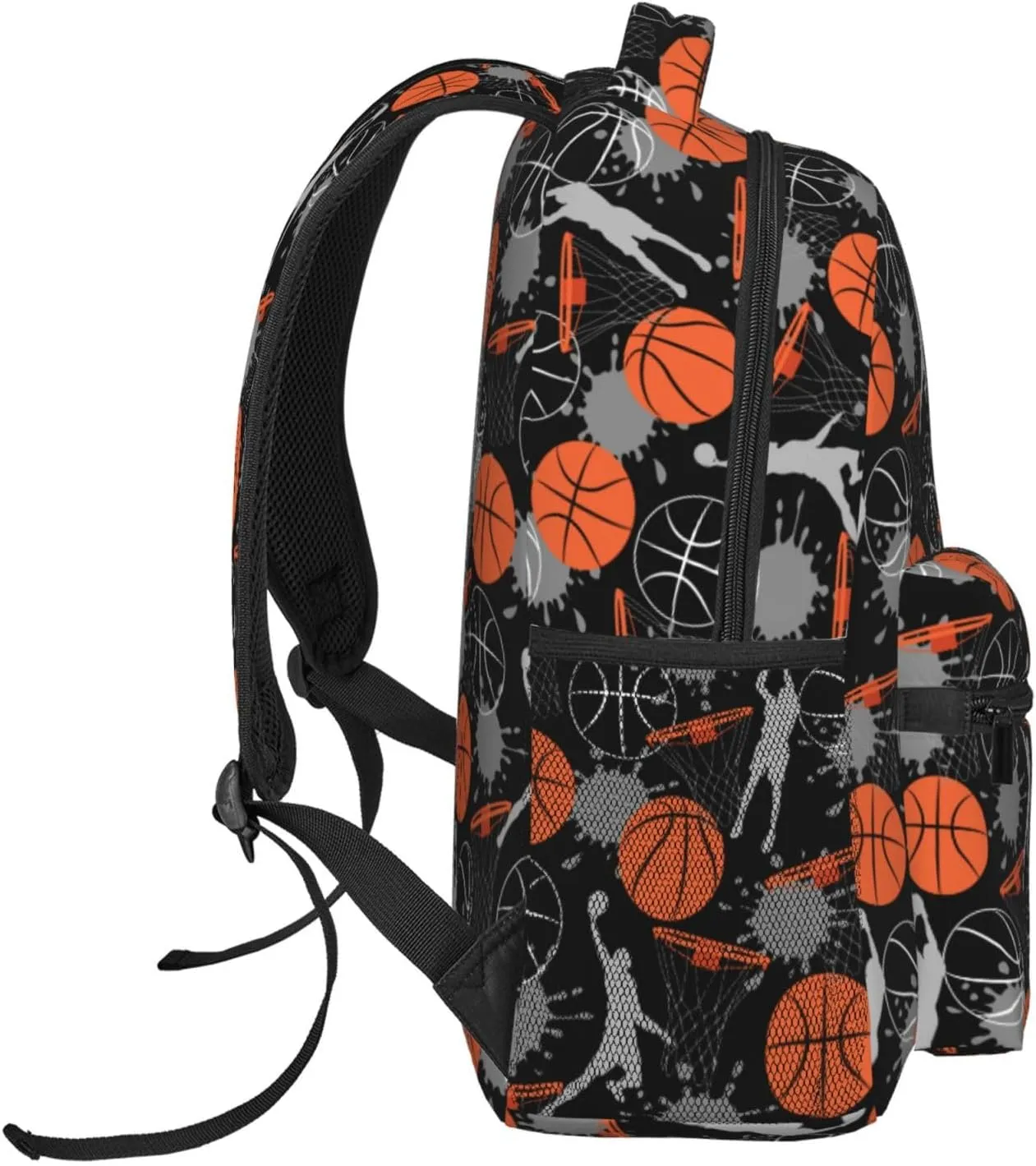 Basketball Boys Backpack Elementary Middle School Backpack Bookbag for Girls Boys Kids Teen Back to School Book Bag Gifts for 2nd 3rd 4th 5th 6th Grade Students