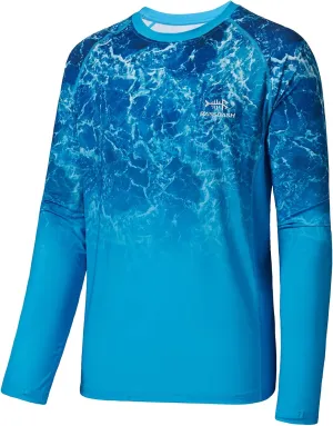 BASSDASH FS14M Men's Camo Gradient Performance Long Sleeve Fishing Shirt UPF50 
