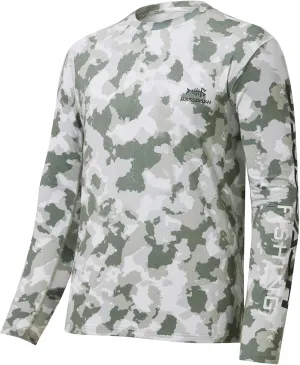BASSDASH Men’s Camo Fishing Shirts UPF 50  Long Sleeve Quick Dry Lightweight T-Shirts for Outdoor Hiking Kayaking FS37M