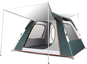 Beach Tent Anti-UV Portable Sun Shade Shelter Extendable Floor with 3 Ventilating Mesh Windows Plus Carrying Bag Stakes and Guy Lines (Color : Green, Size : 210cm)