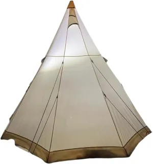 Bell Tent 4 Season 9.85ft Glamping for Family Camping, Hiking - Canvas with Aluminum Pole