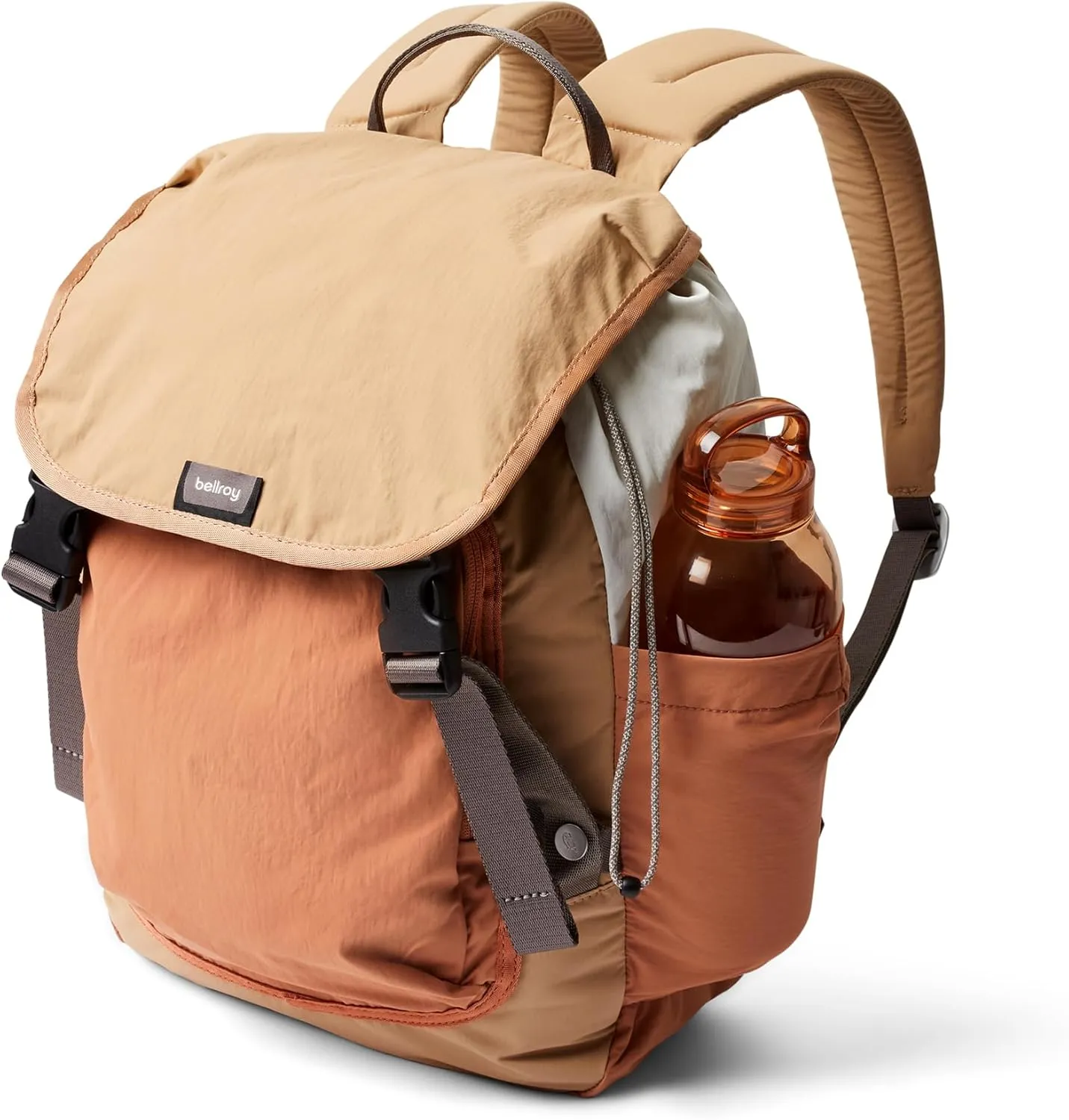 Bellroy Cinch Backpack (lightweight 20 liter backpack with external organization and adjustable shoulder straps) - SandDune