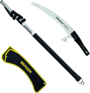 Berger ArboRapid pruning saw set with compact two-parts ArboRapid telescopic pole and ArboRapid pole saw 33 cm including saw sheath