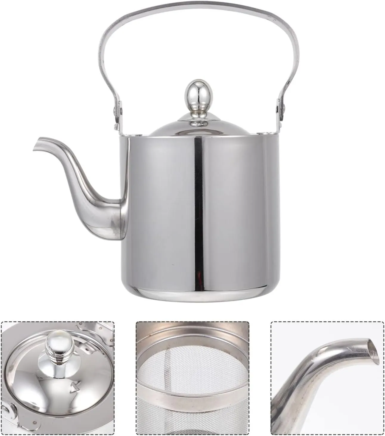 BESPORTBLE 2 Pcs Large Capacity Stove Kettle Electric Induction Tea Kettle for Camping Outdoor Stainless Steel Teapot