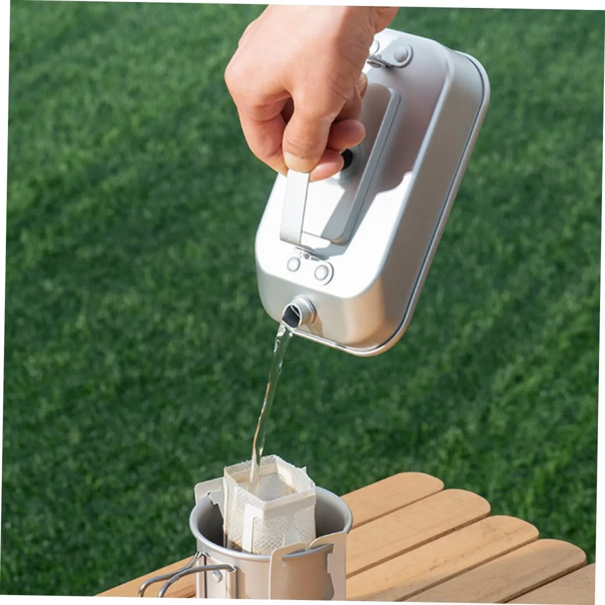 BESPORTBLE 3pcs Electric Small Camping Tea Kettle Portable Stovetop Water Pot Aluminium Alloy Outdoor Kitchen Supplies