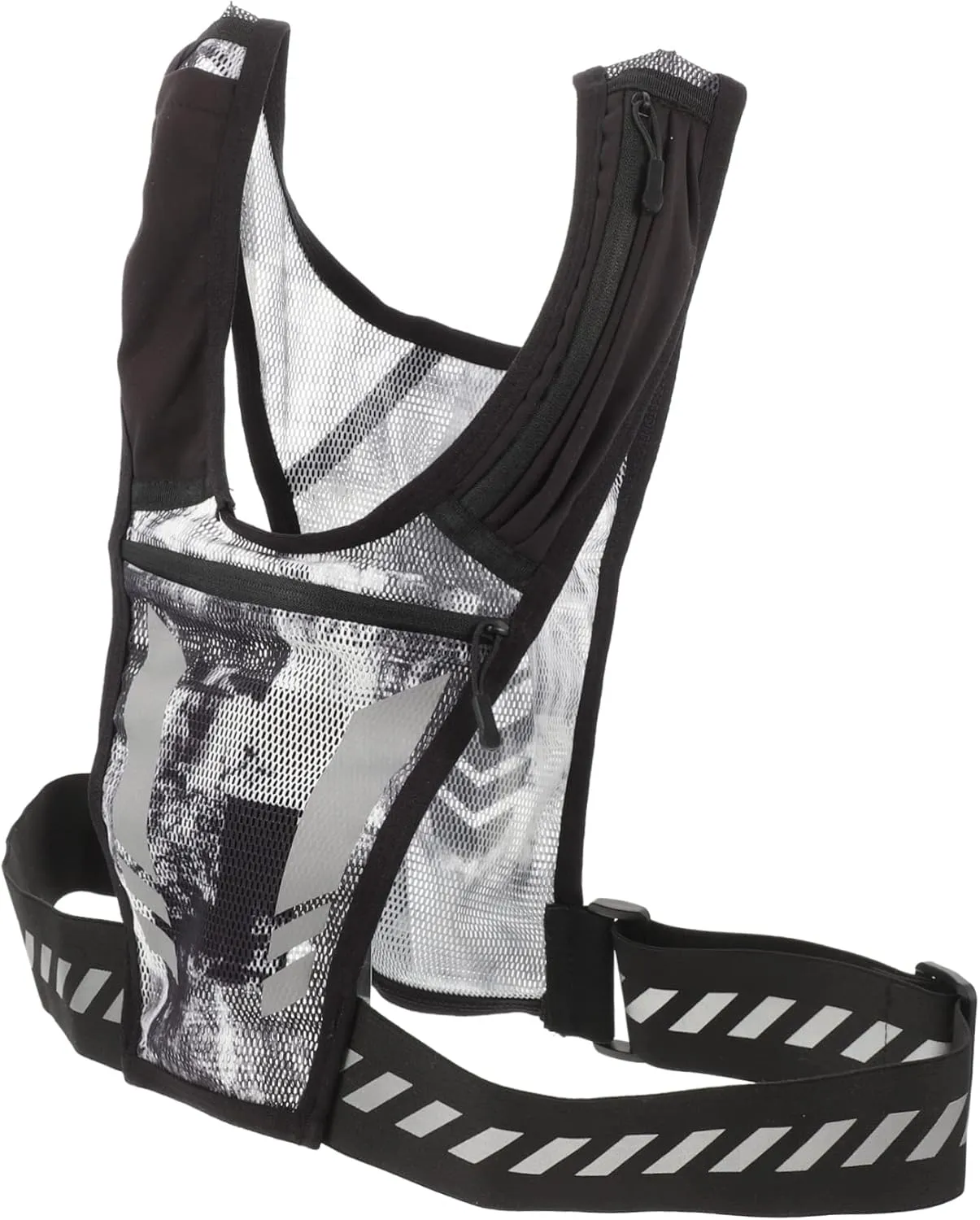 BESPORTBLE Backpack Phone Chest Holder Bag Water Bottle Pouch Chest Bag Kettle Travel Tote Running Vest for Men Phone Carrier Workout Vest for Men Polyester Black