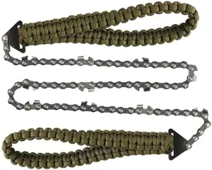 BESPORTBLE Handheld Camping Tool Pocket Saw Survival Easy Hand Grinding Zipper Sawing Chain for Outdoor