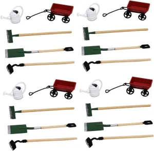 BESTonZON 5 Sets Mini House Garden Accessory Dollhouse Decor and Mini Gardening Tool for Creative Miniature Garden Scene Decoration