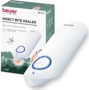 Beurer BR60 Insect Sting and Bite Relief, Bug Bite Healer for Chemical-Free Treatment of Insect Bites, Non-Toxic Natural Relief from Itching and Swelling, for Mosquito Bites