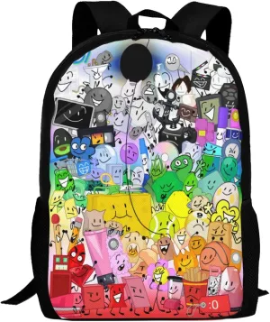Bfdi-Battle for Dream-Island Backpack,3d Print Laptop Backpack Lightweight Casual Daypack Bookbag 16.5 In, 17 Inch