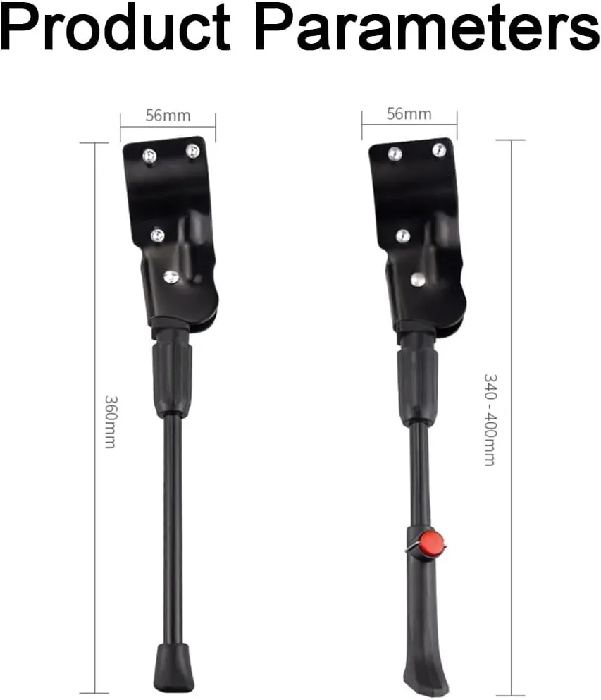 Bike Kickstand for Orbea Carpe 2012, Adjustable Bicycle Kickstand, Suit Mountain Bike, Concealed Spring-Loaded Latch, Aluminum Rear Side Bicycle Stand,D