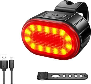 Bike Light Set Cycling Bicycle Front Rear Light Set Bike USB Charge Headlight Light Waterproof Taillight Lantern Bicycle Accessories for Road Mountain Cycling