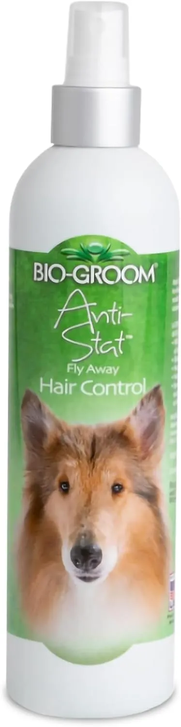 Bio-Groom Anti-Static Dog Spray - Extra Hold Texturizing Spray, Vitamin E, Non-Sticky, Dog Polish, Cat & Dog Grooming Supplies, Cruelty-Free, Made in USA, Dog Products - 12 fl oz 1-Pack