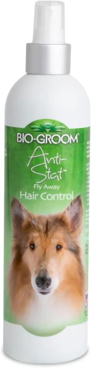 Bio-Groom Anti-Static Dog Spray - Extra Hold Texturizing Spray, Vitamin E, Non-Sticky, Dog Polish, Cat & Dog Grooming Supplies, Cruelty-Free, Made in USA, Dog Products - 12 fl oz 1-Pack