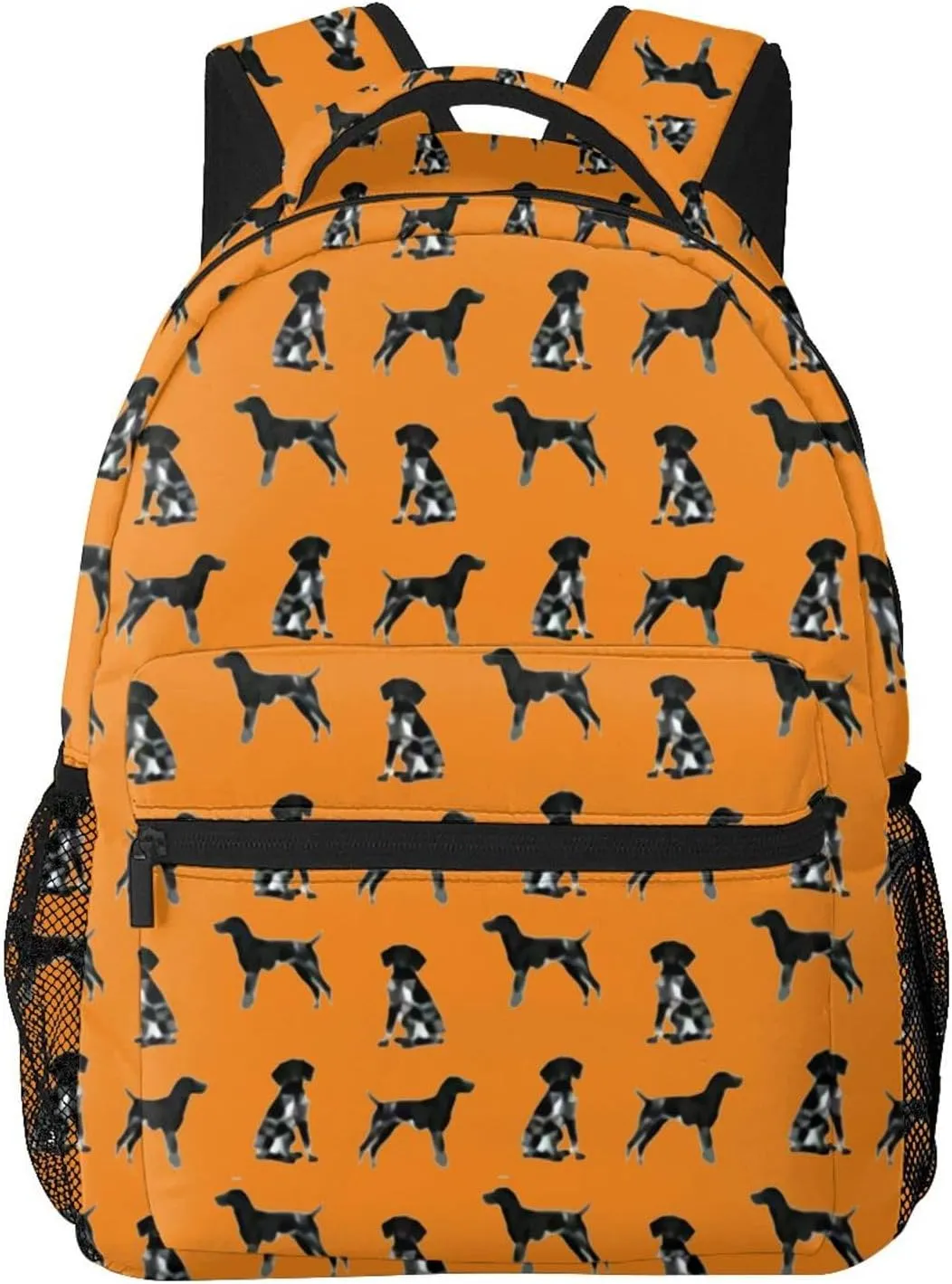 Black And White German Shorthaired Pointer Backpack Laptop Backpack Sports Travel Shoulder bag Light casual backpack