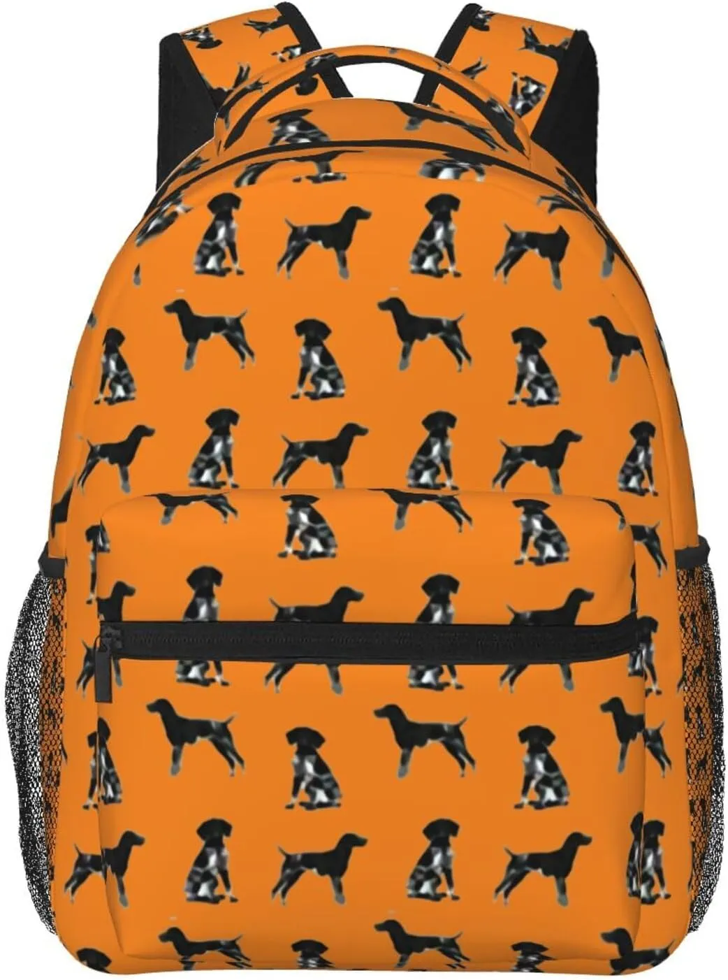 Black And White German Shorthaired Pointer Backpack Laptop Backpack Sports Travel Shoulder bag Light casual backpack