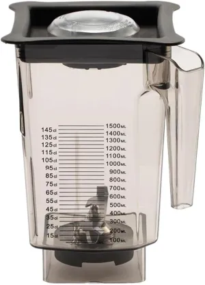 Blender Container Mixer Jar，Compatible For Blendtec，jar 90 Oz 3 Quart Professional Commercial Mixer Jar With Stainless Steel Blades And Ventilation Cover