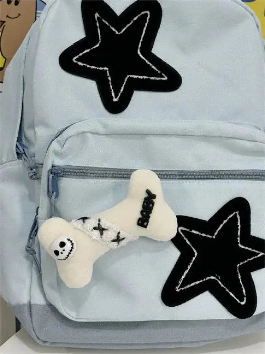 Blue Backpack with Stars