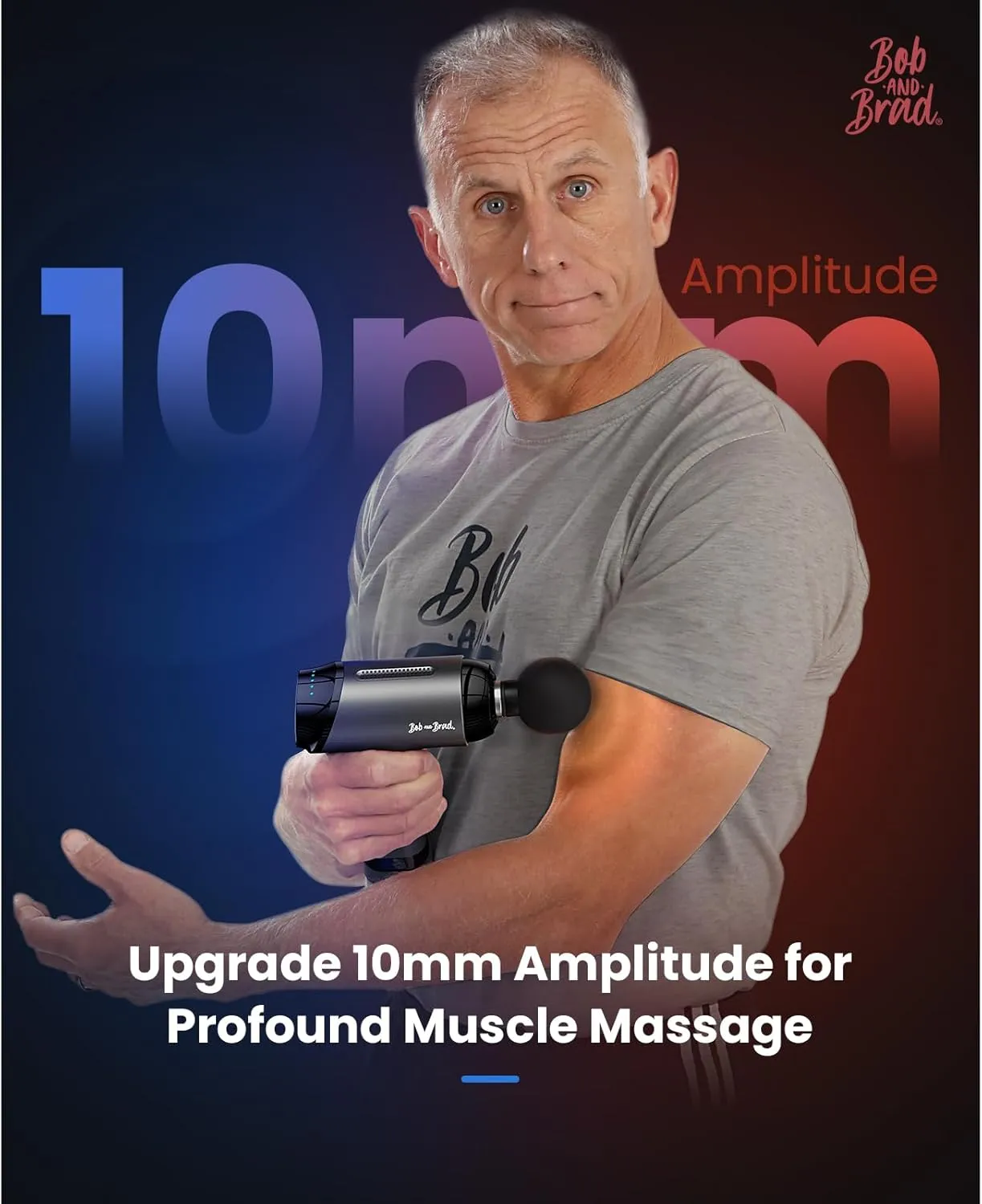 BOB AND BRAD T2 Pro Massage Gun with Heat and Cold, Deep Tissue Percussion Massager Gun, Muscle Massager, Electric Back Massagers for Professional Athletes Home Gym, FSA and HSA Eligible