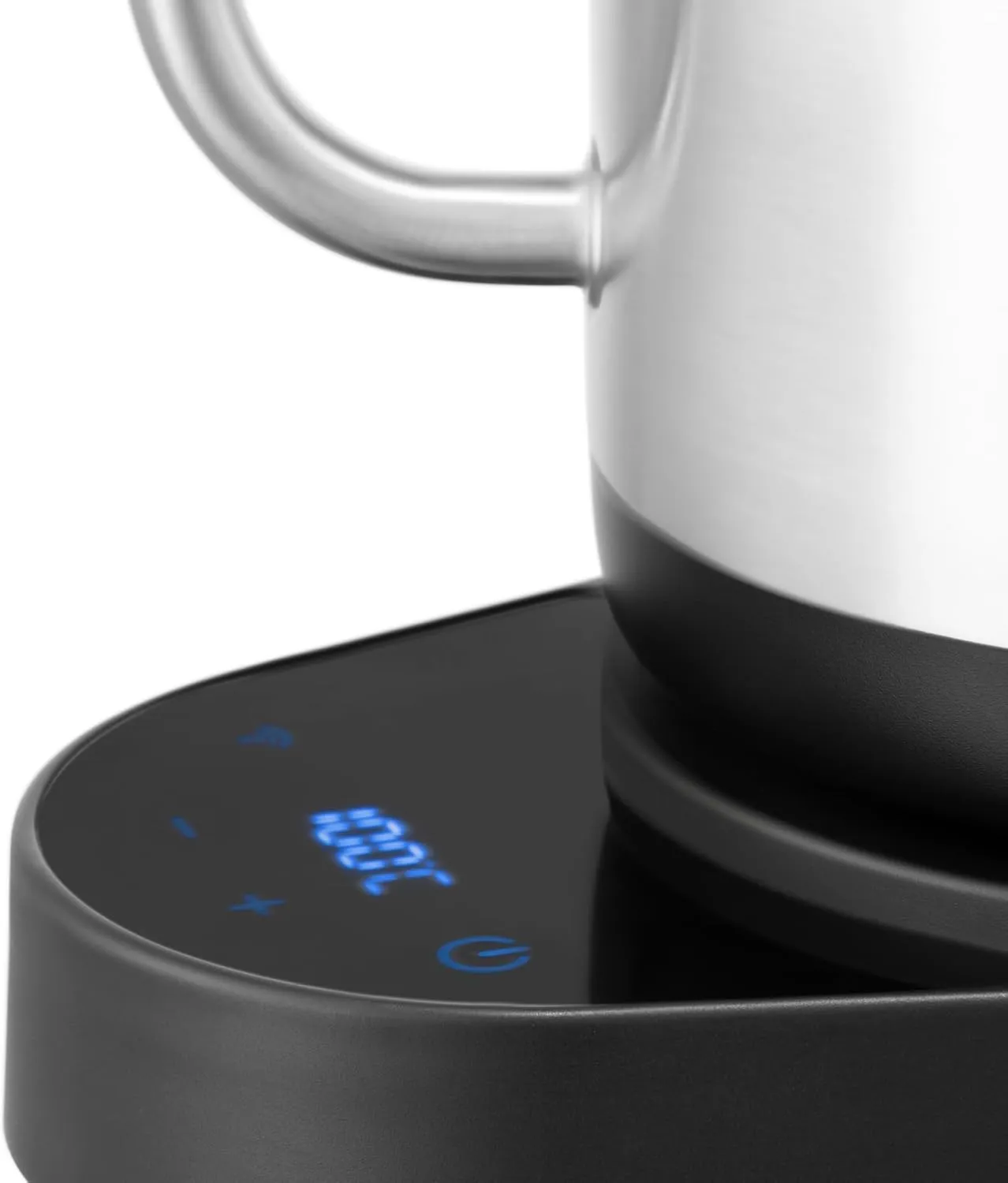 Bodum 34 oz Bistro Gooseneck Electric Water Kettle, Pour Over Coffee & Tea, Temperature Control w/Wi-Fi Display, Polished Stainless Steel